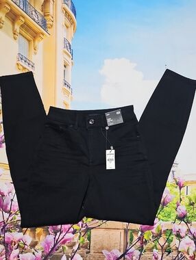 Express Black High-Rise Skinny Jeans 00R New